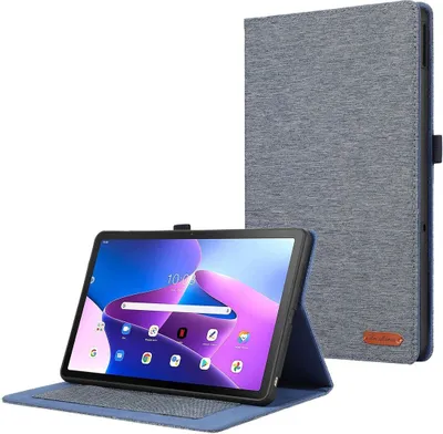 Produktbild von König Design Tablet-Hülle kompatibel mit Stoff Smart Cover Case Etui Dunkelblau