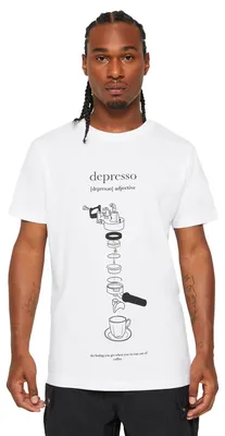 Produktbild von Mister Tee - "Depresso" T-Shirt für Herren TN2593 (XS) (Weiß)