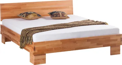 Produktbild von home24 Massivholzbett - Buche Massiv