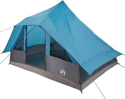 Immagine prodotto di vidaXL Tenda famiglia con tetto blu 364 x 281 x 257 cm