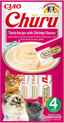 Productafbeelding van CHURU KATtenvoer, recept met tonijn en garnitelingsmaak, 12 stuks van 56 gram