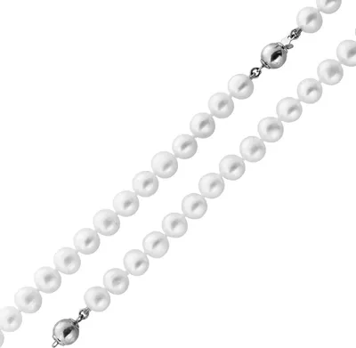 Produktbild von Perlenkette Set Silber 925 Süßwasser Perlen Perlenarmband 86