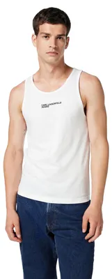 Immagine prodotto di Gilet da uomo Karl Lagerfeld Jeans, con logo, colore bianco, taglia XXL
