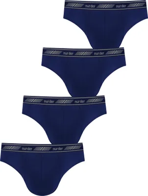 Produktbild von NUR DER Herren Slip 4-Pack 3D-Flex Classic - marine - Größe XXL