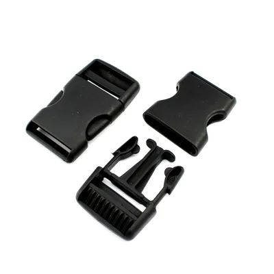 Produktbild von 5 Steckschnallen 30mm grade asymmetrisch Kunststoffschnalle Steckverschluss Schnalle