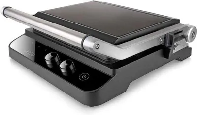 Immagine prodotto di Tostapane-grill 2 in 1 - Display LCD - Regolatore di temperatura - Clip - Tostapane e grill per panini - Rivestimento antiaderente - Macchina per sandwich