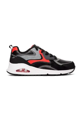A single athletic shoe is shown from the side against a white background.