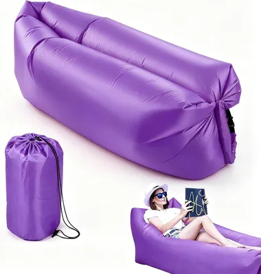 Produktbild von Aufblasbares Sofa in Lila, Luftsofa für Camping und Outdoor