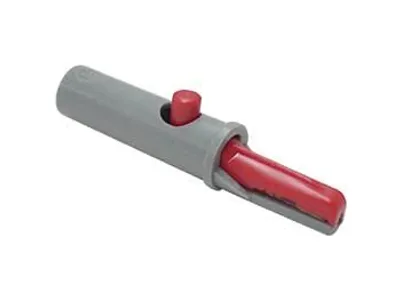 Obrázek produktu pro Izolované krokodýlí spony 4 mm 6A / červená (Ak 10)