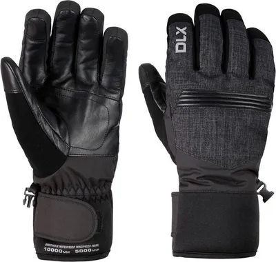 Obrázok produktu pre Trespass - Pánske/dámske uni rukavice "Sidney", kožená dlaň, snehové športy TP5828 (M) (Black)