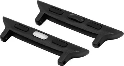 Produktbild von Hirsch Armband für Apple Watch mit schwarzem Adapter 20 mm
