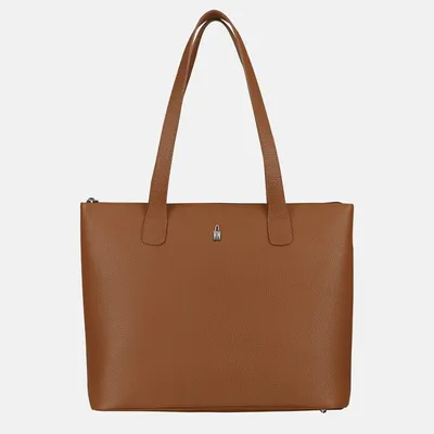 Produktbild von EMMA - Hellbraune Lederhandtasche