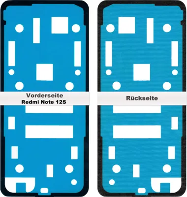Produktbild von Redmi Note 12s Akkudeckel Klebefolie Rahmen Kleber Dichtung Backcover Adhesive Glue