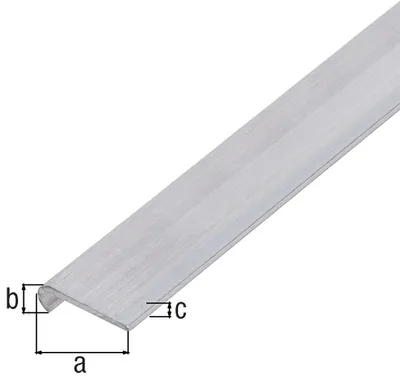 Produktbild von ALBERTS Abschlussprofil Aluminium natur 1000x20x6 mm Materialstärke 1,3 mm