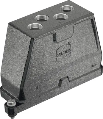 Produktbild von HARTING Han 24HPR Tüllengehäuse, 4xM20 gerader Kabelabgang, Schraubverriegelung - 1 Stück
