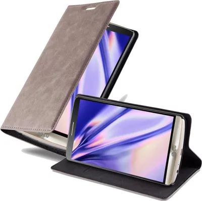 Produktbild von Cadorabo Hülle für LG G3 Schutz Hülle in Braun Handyhülle Etui Case Cover Magnetverschluss