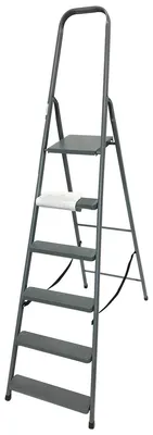 Produktbild von Haushaltsleiter Klappleiter Stehleiter 6 Stufen Leiter Stahl