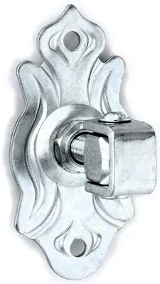 Produktbild von UHRIG M16 Torband Scharnier - Einstellbare, verzinkte  Türangel - kurzes Aufschraubscharnier mit Schmiedeeisen Platte - für z.B. Gartentür Tore usw.