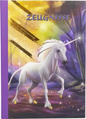 Produktbild von Idena Zeugnismappe Einhorn 12 Hüllen DIN A4