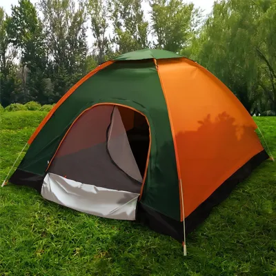 Produktbild von Campingzelt für 3-4 Personen Automatik Kuppelzelt Pop-up Zelt Wurfzelt