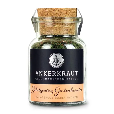 Image de Ankerkraut Condiment pour salade Herbes du jardin pour sauces à salade Bocal en liège 75g