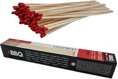 Obrázek produktu pro Krbové zápalky XXL 27 cm - 4x 60 kusů - dlouhé zápalky na grilování