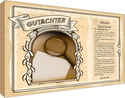 Obrázok produktu pre vianmo Drevený nápis 18x12 cm Gutachter