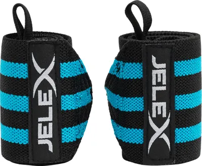 Produktbild von Einheitsgröße JLX-46|JELEX Strong Fitness Handgelenkbandagen schwarz-blau