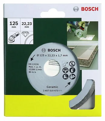 Produktbild von Diamanttrennscheibe für Fliesen, Durchmesser: 125 mm