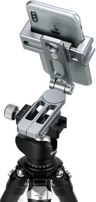 Produktbild von Leofoto Halterung Smartphoneklemme & Stativ PS-2 Silver