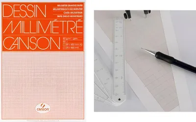 Produktbild von CANSON Millimeterpapier, 650 x 500 mm, 90 g/qm (332219400)