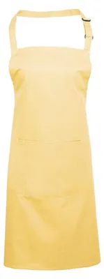 Produktbild von Premier Workwear PR154 | Colours Bib Apron With Pocket - 72 x 86 cm - Waschbar bis 60 - Farbe: Lemon (ca. Pantone 127) - Größe: 72 x 86 cm
