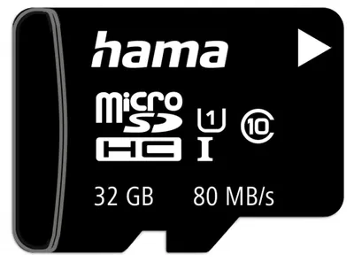 Produktbild von Hama microSDHC 32GB Class 10 UHS-I 100MB/s + Adapter