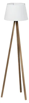 Immagine prodotto di Elegante lampada da terra in legno bianco dal design senza tempo