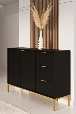 Produktbild von Kommode Austin - moderne Anrichte mit 2 Türen & 3 Schubladen, 150x40x100 cm