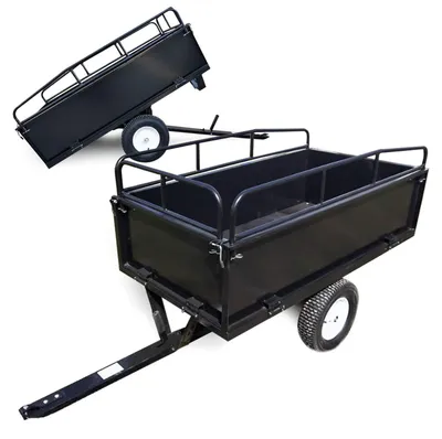 Imagen del producto de Remolque de madera , con capacidad de 300 kg, ideal para jardinería y transporte