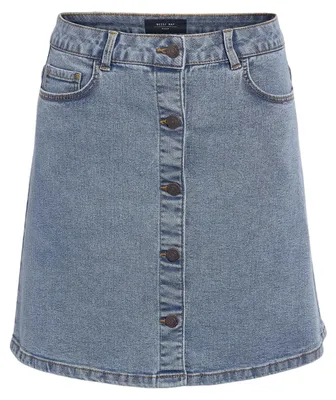 Productafbeelding van Noisy May - Minirok voor dames, A-lijn, denim, model GT30587 (maat 34 EU) (lichtblauw)