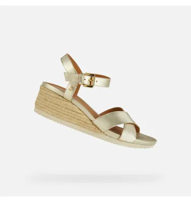 Produktbild von Geox Ischia Corda Damen-Sandalen in Gold 41