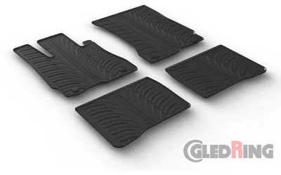 Produktbild von Gledring Fußmatten Set Gummi passend für MERCEDES-BENZ S-Klasse Limousine (W221) Vorne+Hinten