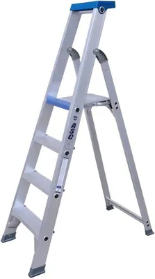Produktbild von Aluminium Trittleiter 4 Stufen Leiter Stufenleiter Stehleiter