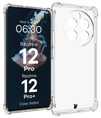 Produktbild von Elastyczne etui Bizon Case Salpa do Realme 12 Pro/12 Pro+, przezroczyste