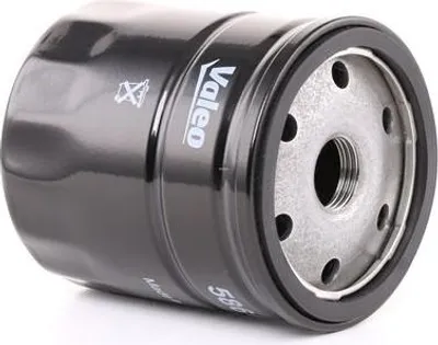 Produktbild von Valeo Service 586039, Ölfilter, Schwarz, Spin-on, Metall, 15000 km, 75 mm