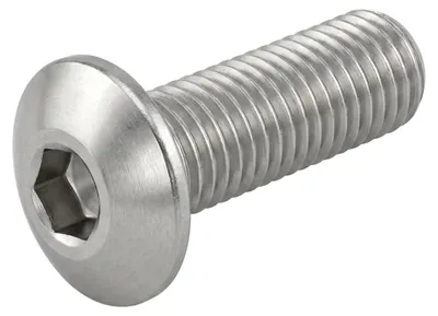 Produktbild von ISO 7380-2 Flachkopf-Flanschschraube VG M6x6 Stahl 10.9 blank Innensechskant 500 Stk