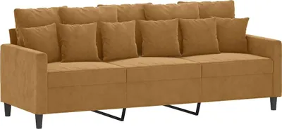 Obrázek produktu pro vidaXL Pohovka pro 3 osoby hnědá 180 cm Velvet
