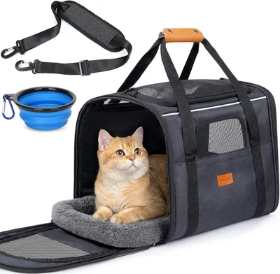 Obrázok produktu pre Morpilot, prepravná klietka pre mačky, rozmer 47x31x36 cm, tmavosivá, jednofarebná