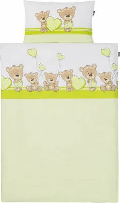 Produktbild von Kuschelino Renforcé-Bettwäsche 100 x 135 cm, Farbe Grün