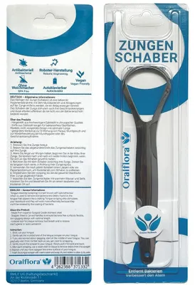 Produktbild von Oralflora  Zungenschaber aus Edelstahl  Zungenreiniger