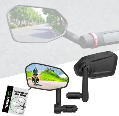 Obrázok produktu pre RBRL zrkadlo na bicykel pre e-bike 360° nastaviteľné veľké zorné pole
