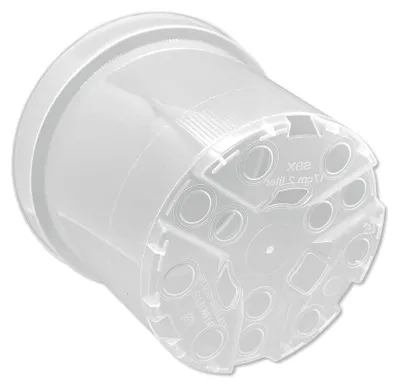 Produktbild von Orchideentopf transparent Ø17 x 13,5 cm - Kunststoff (1)
