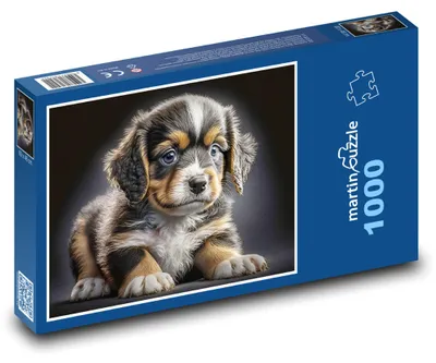 Obrázok produktu pre Puzzle 1000 Rozkošné šteniatko s modrými očami - martinpuzzle